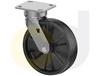 ZINC PLATED CASTERS - GLASS-FILLED NYLON WHEELS