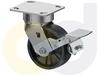 ZINC PLATED CASTERS - GLASS-FILLED NYLON WHEELS