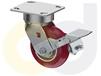 ZINC PLATED CASTERS - POLY ON ALUMINUM WHEELS