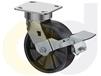 ZINC PLATED CASTERS - GLASS-FILLED NYLON WHEELS