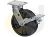 ZINC PLATED CASTERS - GLASS-FILLED NYLON WHEELS