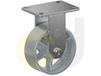 ZINC PLATED KINGPINLESS CASTERS- CAST IRON WHEELS