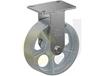 ZINC PLATED KINGPINLESS CASTERS- CAST IRON WHEELS