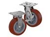 CASTERDEPOT TOP PLATE CASTERS - THERMO-URETHANE WHEEL - CAPACITIES UP TO 800 LBS.