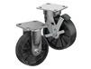 CASTERDEPOT ERGONOMIC, TOP PLATE CASTERS - GLASS-FILLED NYLON WHEEL-  CAP. UP TO 1400 LBS.