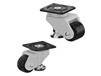 CASTERDEPOT LEVELING CASTERS - NYLON WHEEL- FOOT ADJUSTMENT - CAPACITIES UP TO 700 KG.