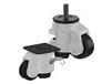 CASTERDEPOT LEVELING CASTERS - NYLON WHEEL - RATCHET ADJUSTMENT - CAPACITIES UP TO 500 KG.