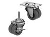 CASTERDEPOT LOW PROFILE CASTERS - THERMO-RUBBER WHEEL - CAPACITIES UP TO 180 LBS.