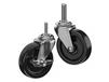 CASTERDEPOT THREADED STEM CASTERS - POLYOLEFIN WHEEL - CAPACITIES UP TO 120 LBS.
