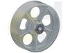 ZINC PLATED KINGPINLESS CASTER- CAST IRON WHEELS