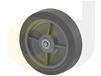 ZINC PLATED CASTERS - THERMO-RUBBER WHEELS