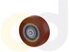 ZINC PLATED CASTERS - THERMO-URETHANE WHEELS