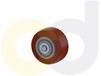 ZINC PLATED CASTERS - THERMO-URETHANE WHEELS