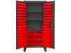 HEAVY DUTY STORAGE CABINETS WITH HOOK-ON BINS