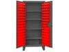 HEAVY DUTY STORAGE CABINETS WITH HOOK-ON BINS
