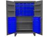 HEAVY DUTY STORAGE CABINETS WITH HOOK-ON BINS