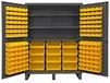 HEAVY DUTY STORAGE CABINETS WITH HOOK-ON BINS