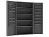 HEAVY DUTY ALL-WELDED BIN &amp; SHELF 14 GA. STEEL STORAGE CABINETS