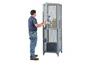 ALL-WELDED TWO COMPARTMENT COMPACT STORAGE LOCKER