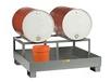 ALL-WELDED SPILL CONTROL PLATFORM WITH DRUM RACK
