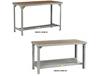 ALL-WELDED STEEL WORKBENCHES WITH HARDBOARD TOP