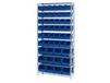 CHROME WIRE SHELVING UNITS WITH ULTRA BINS