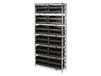 CHROME WIRE SHELVING UNITS WITH ULTRA BINS