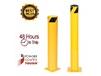 STEEL PIPE SAFETY BOLLARDS