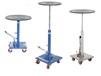 HYDRAULIC POST TABLES WITH ROUNDED TOPS