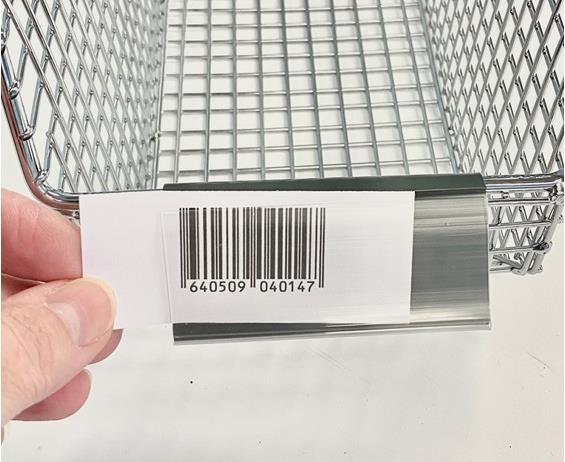 CLIP-LABEL™ FOR WIRE BASKETS