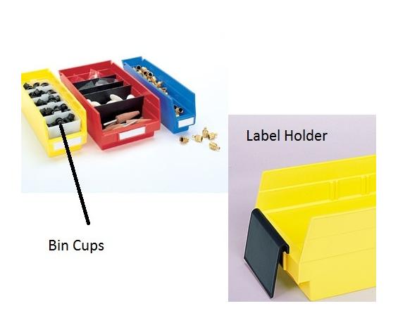 EXTENDED LABEL HOLDERS &amp; BIN CUPS