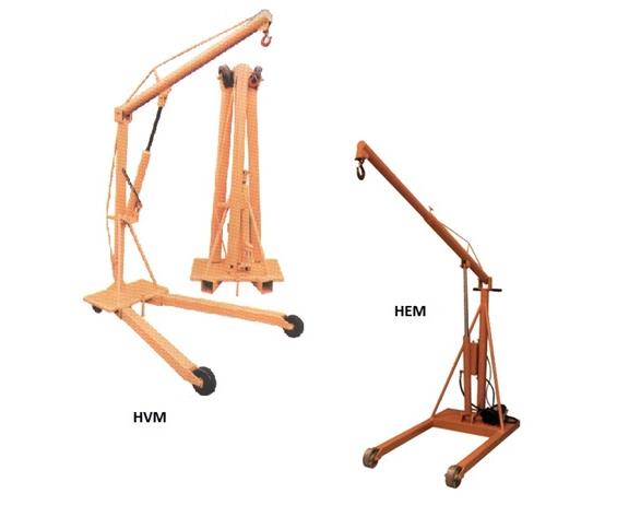 V-MASTER AND ECONO-MASTER MOBILE HYDRAULIC FLOOR CRANES