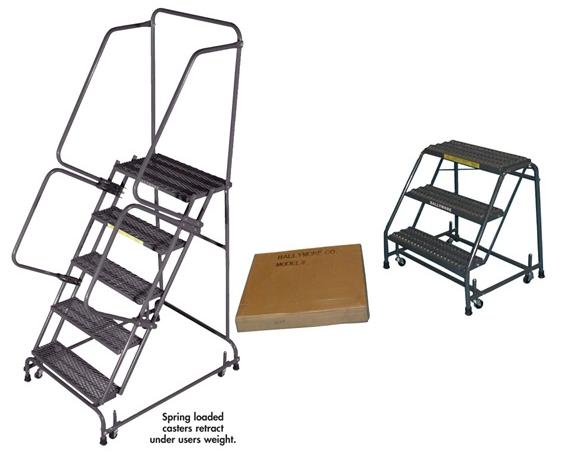 SPRING LOADED CASTERS LADDERS