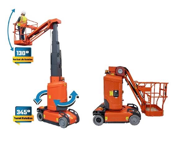 DRIVABLE VERTICAL MAST LIFT