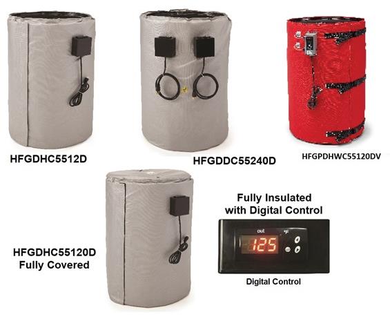 FULL-COVERAGE DRUM HEATERS