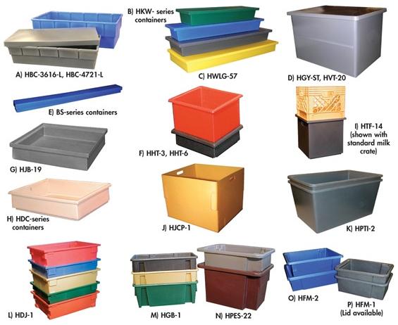 HEAVY-DUTY MOLDED PLASTIC CONTAINERS