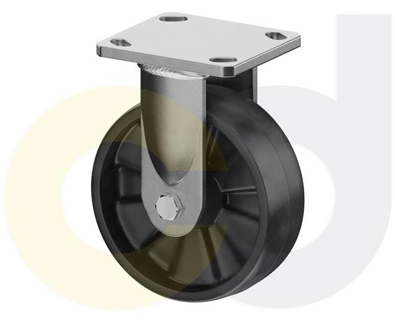 ZINC PLATED CASTERS - GLASS-FILLED NYLON WHEELS