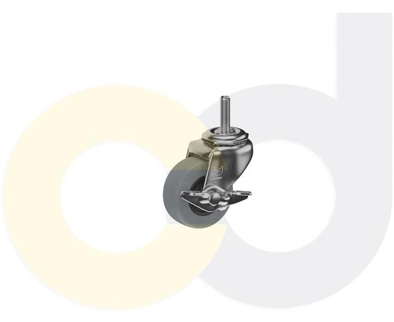 THREADED STEM CASTERS - THERMO-URETHANE WHEELS