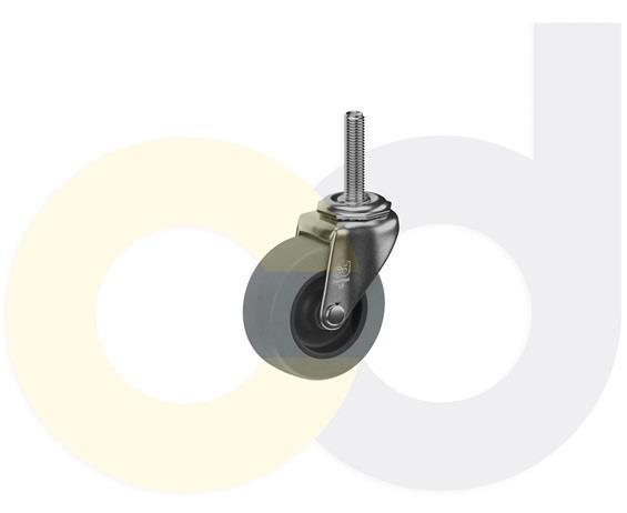 THREADED STEM CASTERS - THERMO-URETHANE WHEELS