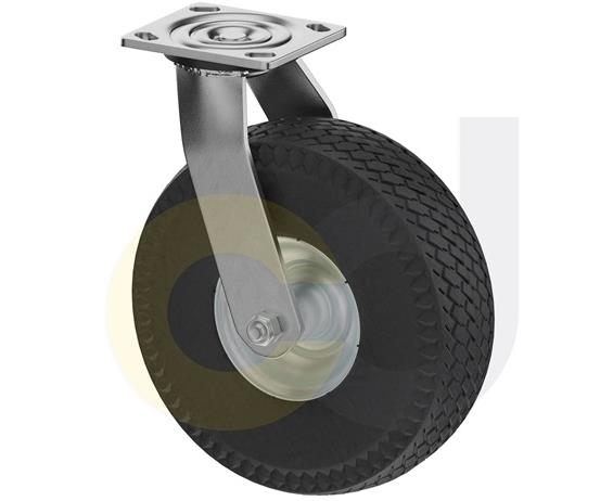 CASTERDEPOT TOP PLATE CASTERS - NEVER-FLAT WHEEL - CAPACITIES UP TO 500 LBS.