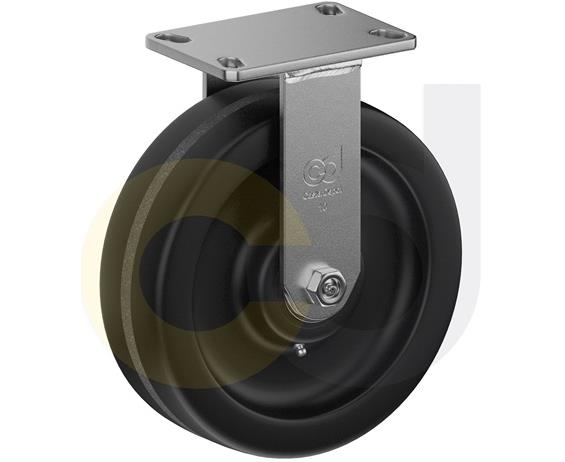 ZINC PLATED KINGPINLESS CASTER- PHENOLIC WHEELS