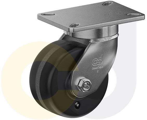 ZINC PLATED KINGPINLESS CASTERS- PHENOLIC WHEELS