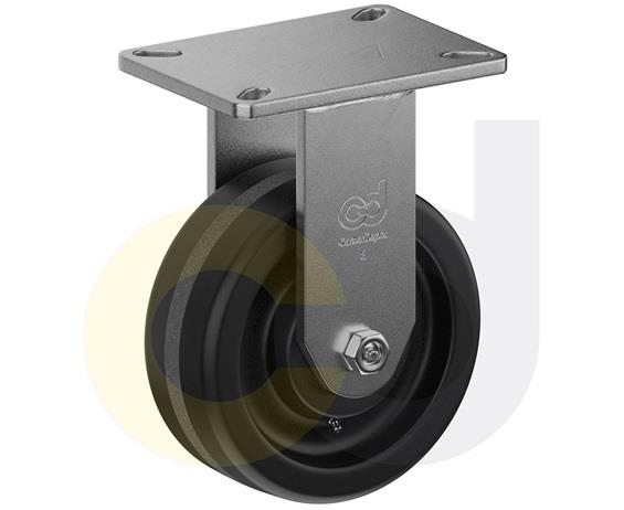 ZINC PLATED KINGPINLESS CASTERS- PHENOLIC WHEELS