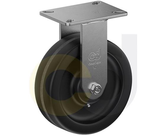 ZINC PLATED KINGPINLESS CASTERS- PHENOLIC WHEELS