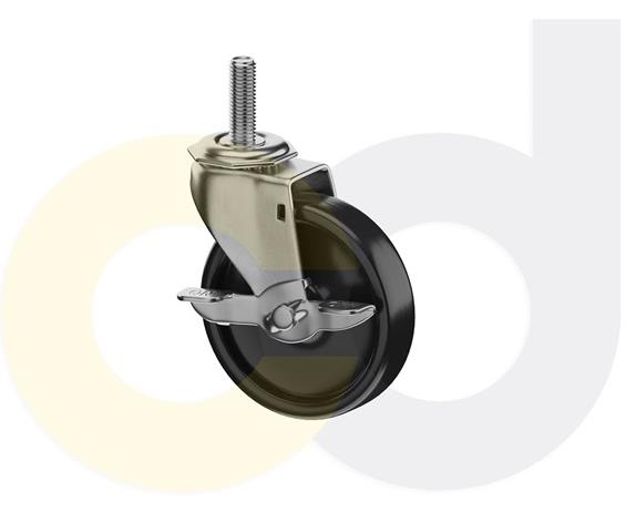 THREADED STEM CASTERS WITH POLYOLEFIN WHEELS