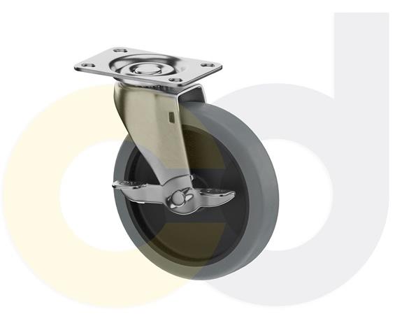 TOP PLATE CASTERS- THERMO-URETHANE WHEELS