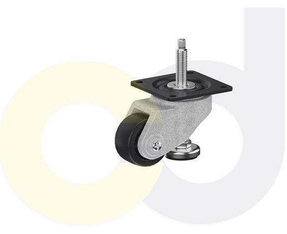 CASTERDEPOT LEVELING CASTERS - EXTENDED FOOT ADJUSTMENT - CAPACITIES UP TO 700 KG.