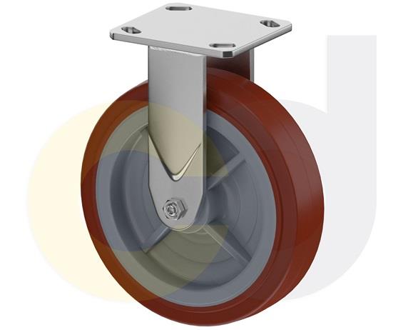 STAINLESS STEEL CASTERS - THERMO-URETHANE WHEELS