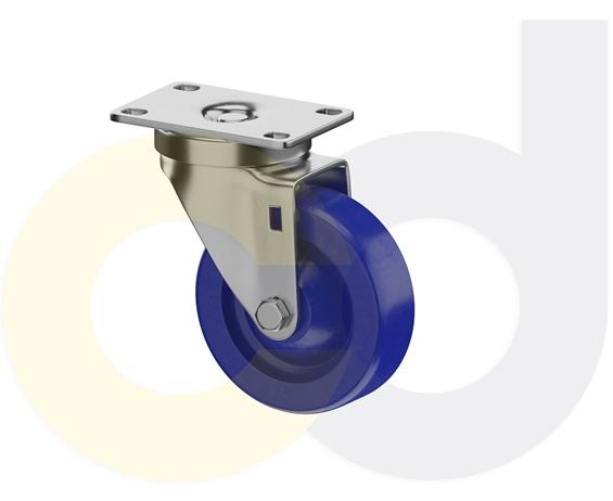 STAINLESS STEEL CASTERS - SOLID URETHANE WHEELS