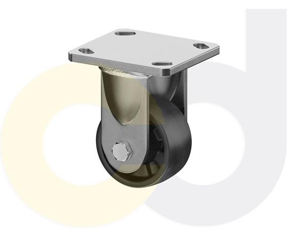 ZINC PLATED CASTERS - GLASS-FILLED NYLON WHEELS